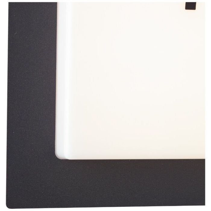 Aluminium huisnummer met verlichting zwart, Nurcan, 15W, 3000K LED, IP44