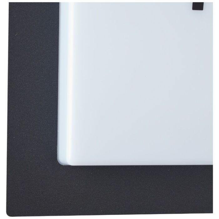 Aluminium huisnummer met verlichting zwart, Nurcan, 15W, 3000K LED, IP44