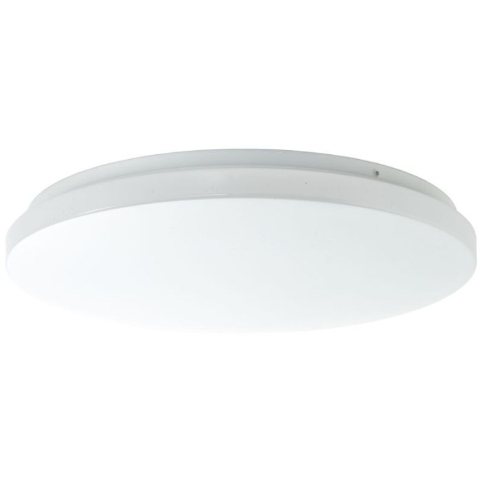 Witte plafonniere Julie, metaal, 24W warm wit LED