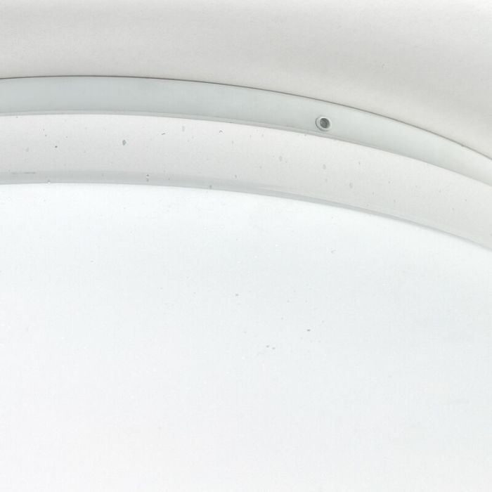 Witte plafonniere Julie, metaal, 24W warm wit LED