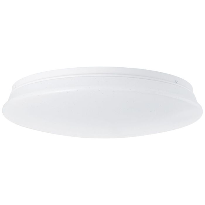 Witte plafondlamp met sensor Julie, metaal, 18W warm wit LED met bewegingssensor