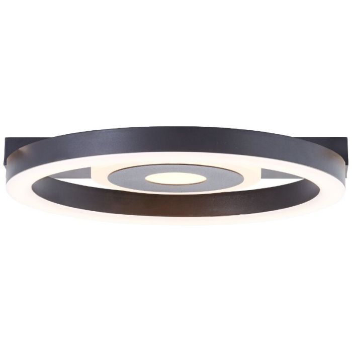 Design plafonnière zwart, Konrad, 9W, 3000K LED