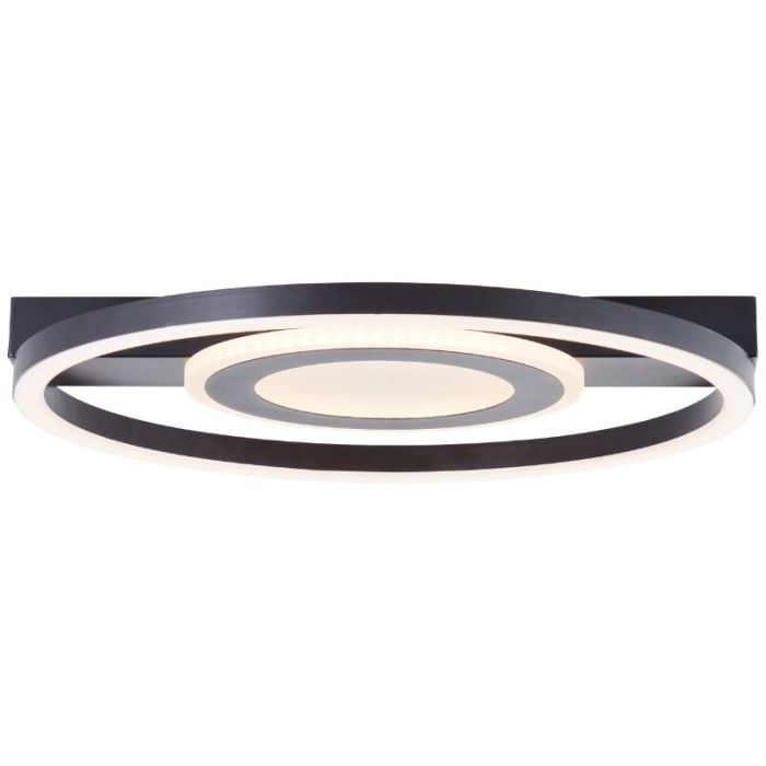 Design plafonnière zwart, Konrad, 20W, 3000K LED