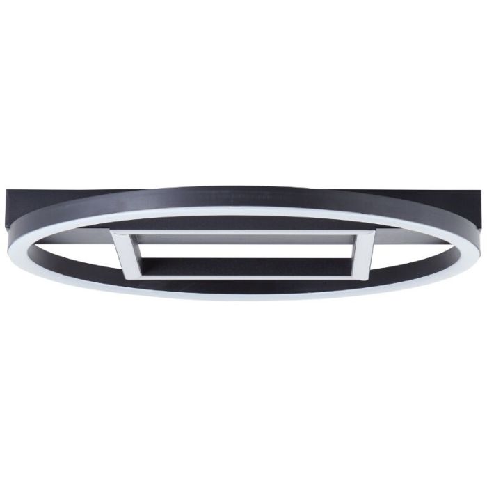 Design plafonnière zwart, Konrad, 20W, 3000K LED