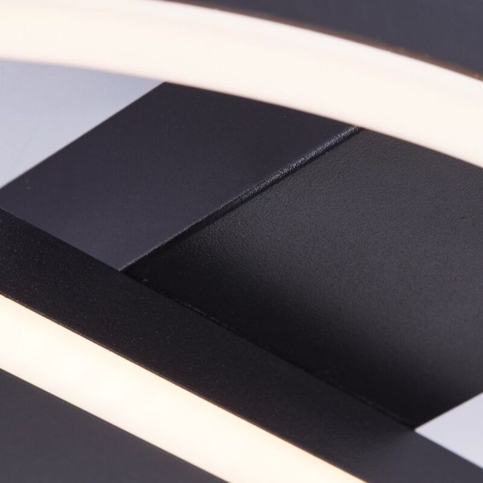 Design plafonnière zwart, Konrad, 20W, 3000K LED