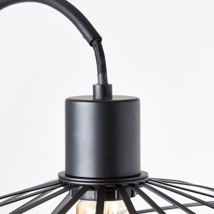 Retro wandlamp zwart, Famke