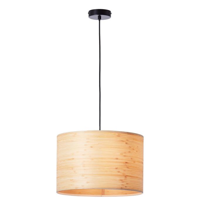 Houten hanglamp beige, Enna