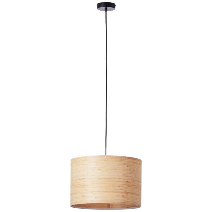 Houten hanglamp beige, Enna