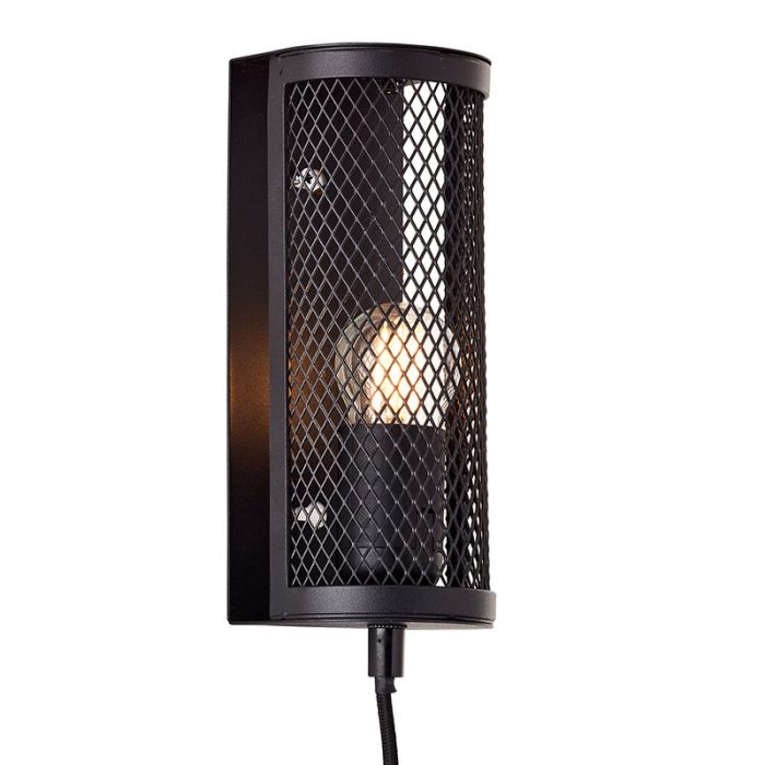 Industriële wandlamp zwart, Esperanza