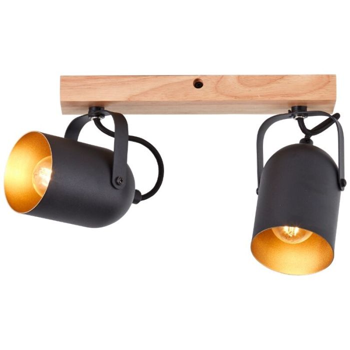 Houten plafondspot goud, Veroniek