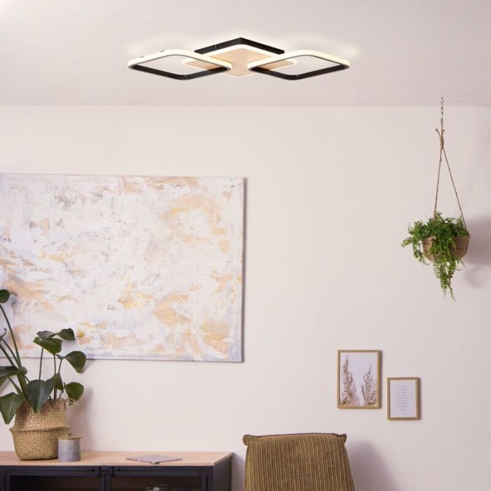 Moderne plafonnière bruin, Rawan, 40W, 3000K LED