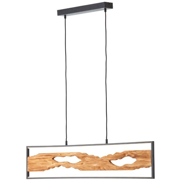 Landelijke eettafel hanglamp bruin, Raynor, 20W, 3000K LED