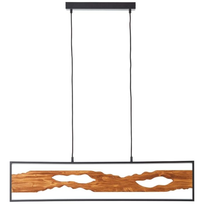Landelijke eettafel hanglamp bruin, Raynor, 20W, 3000K LED