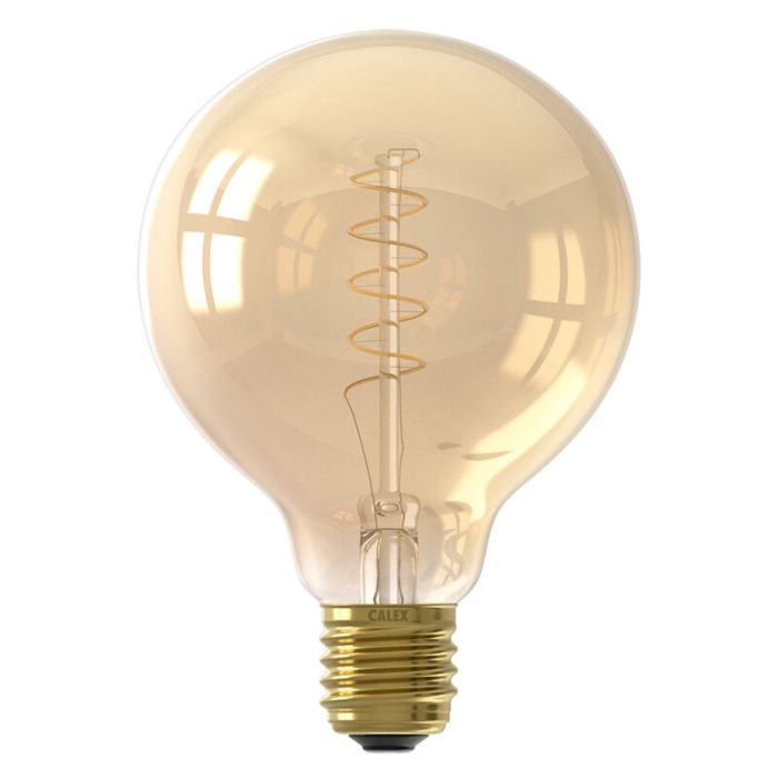 Dimbare Calex E27 LED filament lamp amber, 3,8W, 2100K