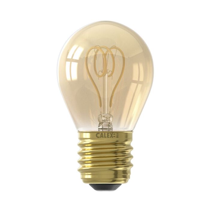 Dimbare Calex E27 LED filament lamp amber, 2,5W, 2100K