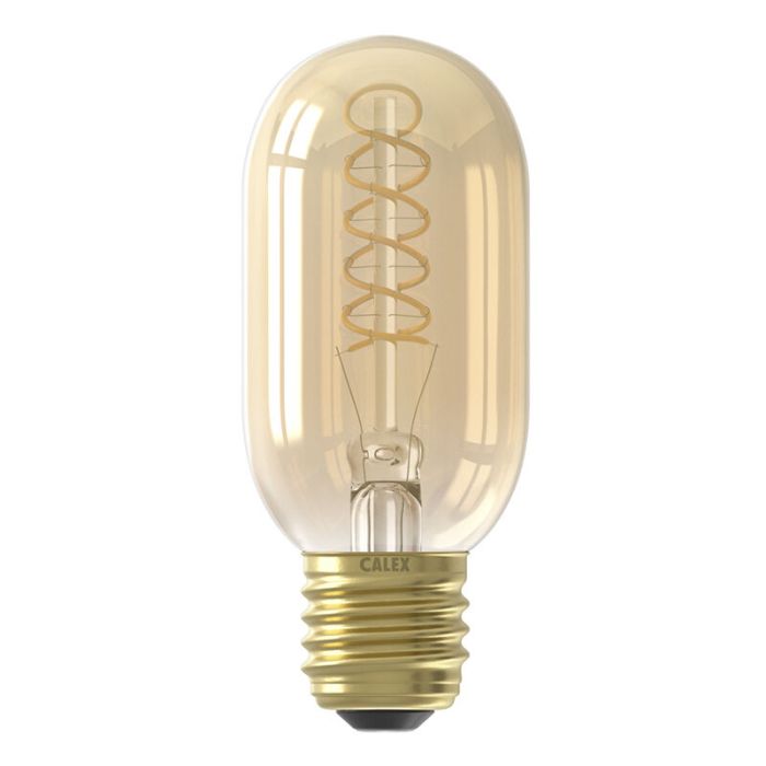 Dimbare Calex E27 LED buislamp amber, 5,5W, 2100K