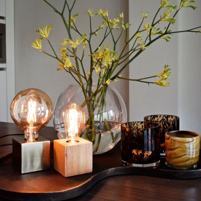 Dimbare Calex E27 LED Edison lamp amber, 3,5W, 2100K