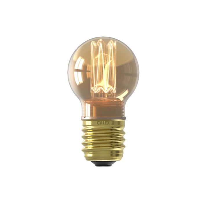 Dimbare Calex E27 LED filament lamp amber, 2,3W, 1800K