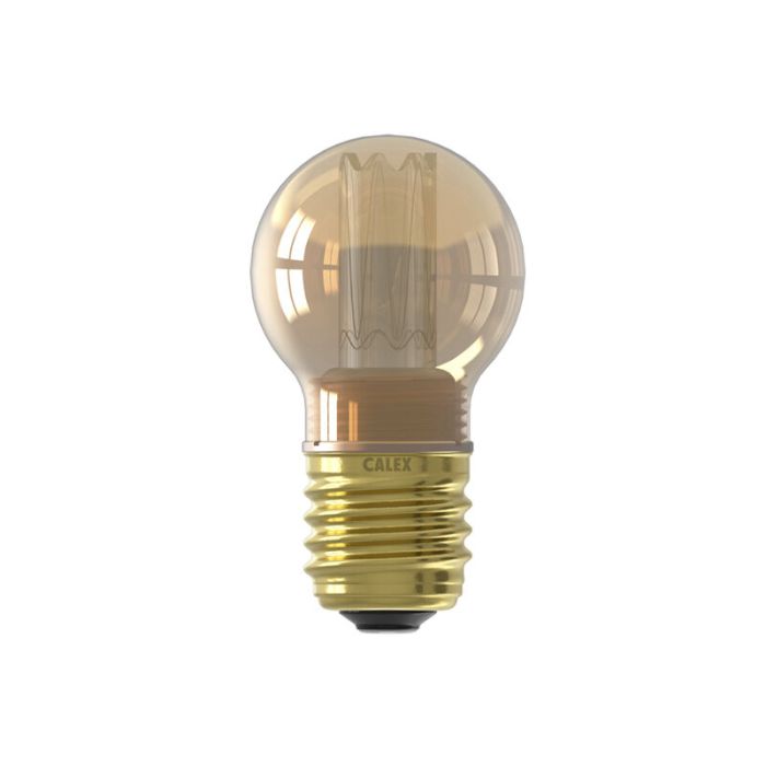 Dimbare Calex E27 LED filament lamp amber, 2,3W, 1800K