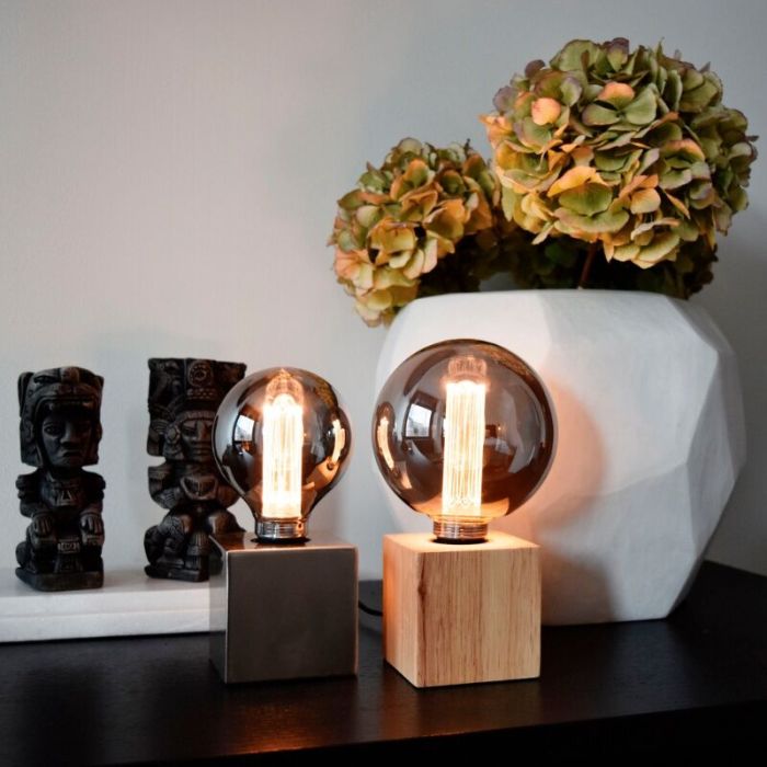 Dimbare Calex E27 LED filament lamp grijs, 3,5W, 2000K