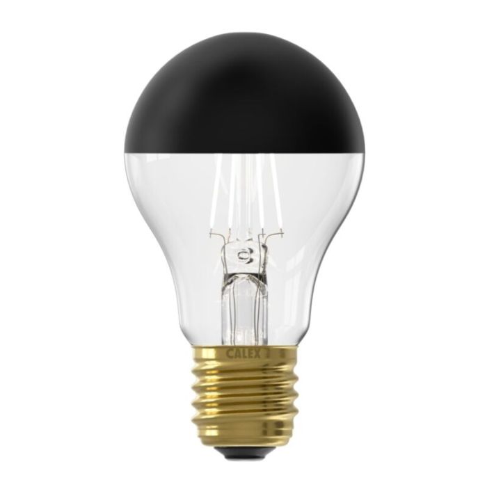 Dimbare Calex E27 kopspiegel LED lamp zwart, 4W, 1800K