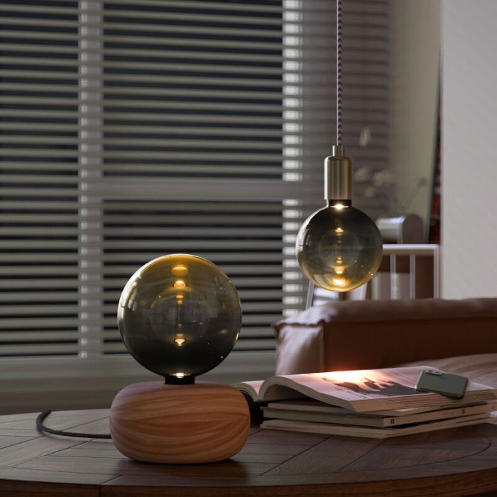 Dimbare Calex E27 LED lamp Inception, zwart, 3,5W, 1800K