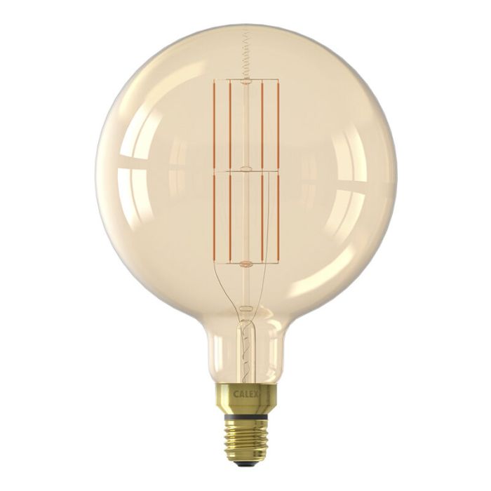 Dimbare Calex E27 LED filament lamp amber, 10,5W, 2100K