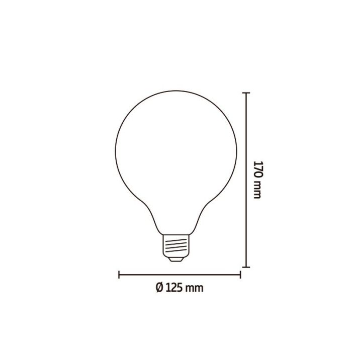 Calex Smart LED lamp E27 amber, 7W, 1800-3000K