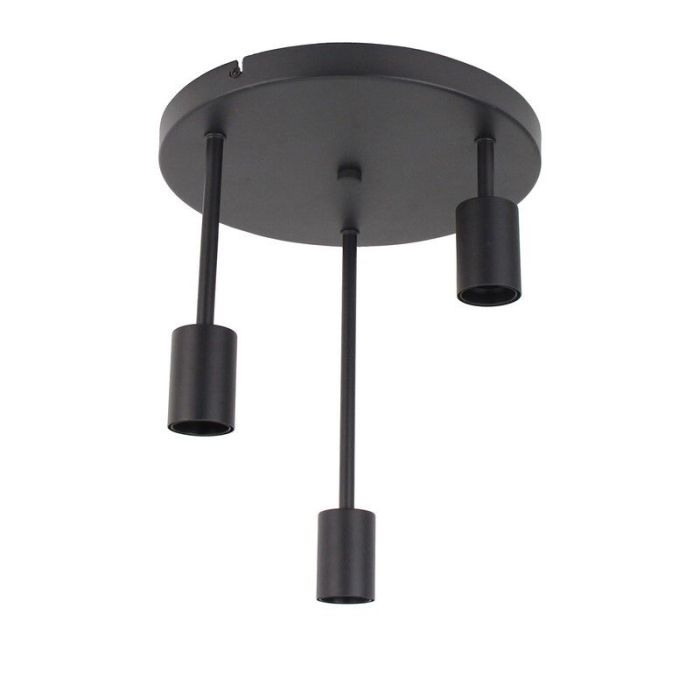 Zwarte plafondlamp Rami, metaal