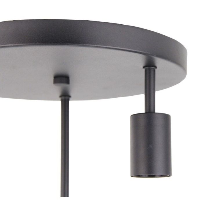 Zwarte plafondlamp Rami, metaal