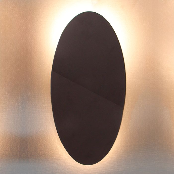 Moderne wandlamp zwart, Lizan