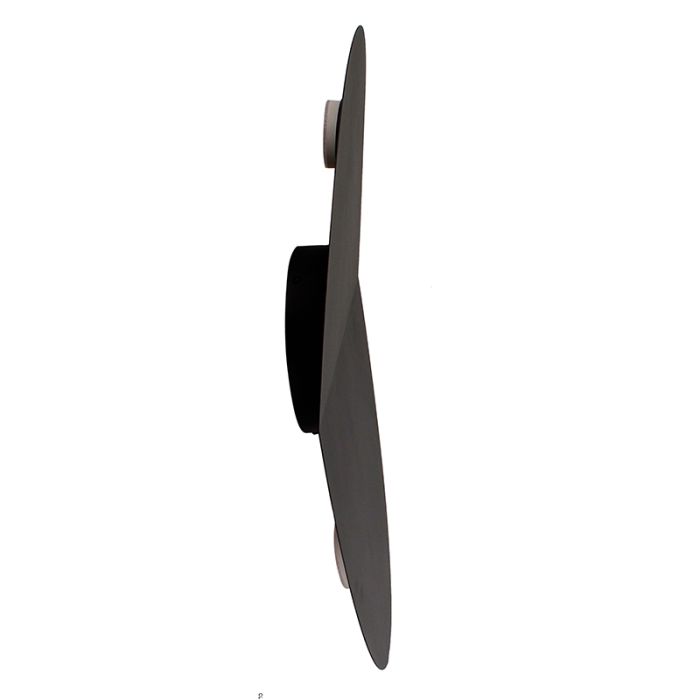 Moderne wandlamp zwart, Lizan