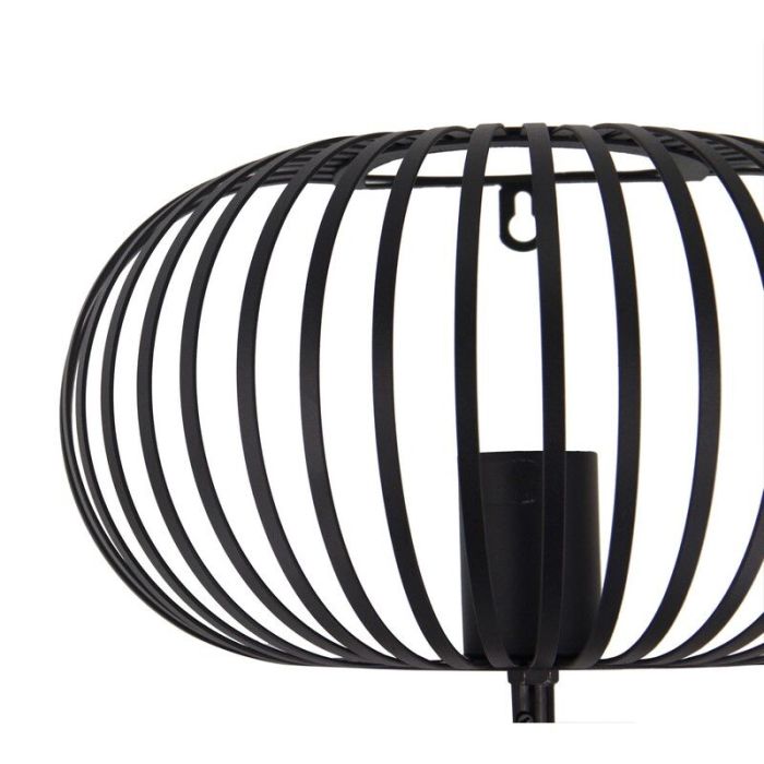 Zwarte wandlamp Lieve, metaal, industrieel