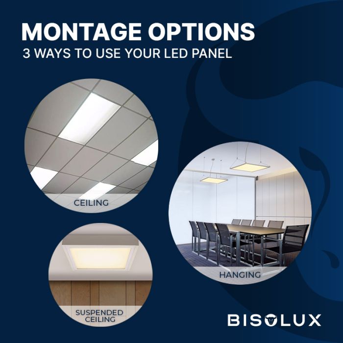 LED paneel 60x60 - 38W - 3000K - back-lit