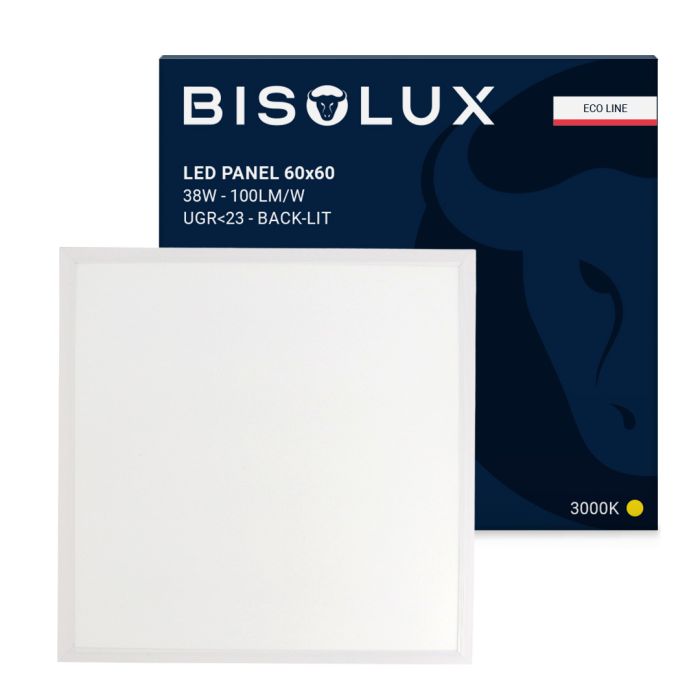 LED paneel 60x60 - 38W - 3000K - back-lit