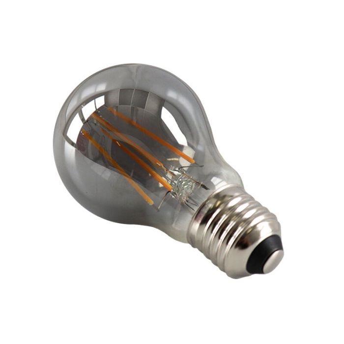Dimbare Olucia E27 LED lamp, A60, 5W, Smoke glas, 2200k