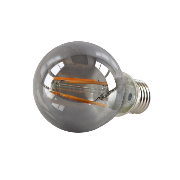 Dimbare Olucia E27 LED lamp, A60, 5W, Smoke glas, 2200k