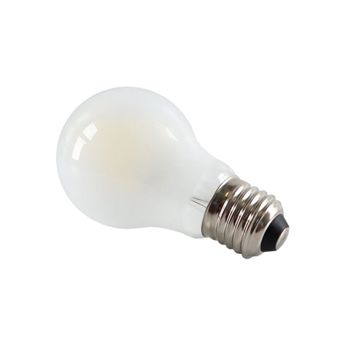 Dimbare Olucia E27 LED lamp, A60, 5W, Wit glas, 2700k