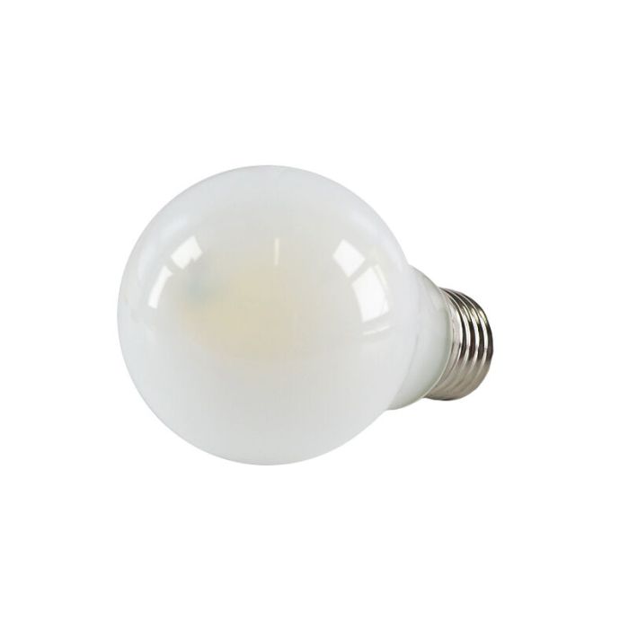 Dimbare Olucia E27 LED lamp, A60, 5W, Wit glas, 2700k