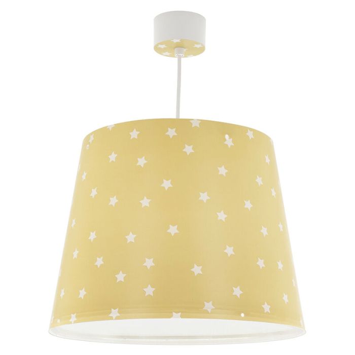 Gele kinder hanglamp Sterren, kunststof
