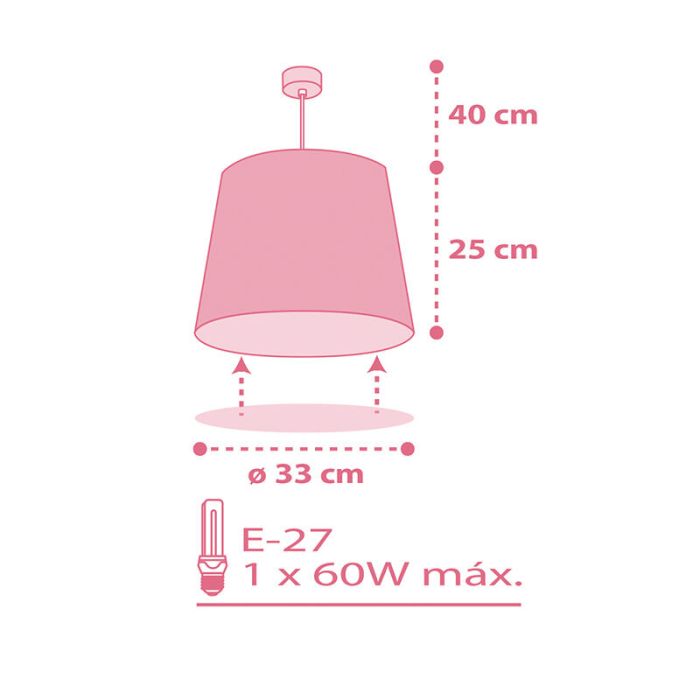 Roze kinder hanglamp Flamingo, kunststof