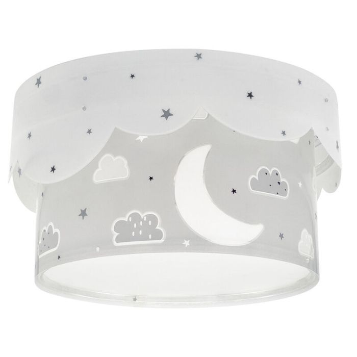 Grijze kinderkamer plafondlamp kunststof, Dromenland