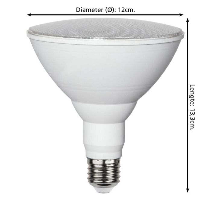 E27 LED PAR lamp voor planten, 16W, 1800K