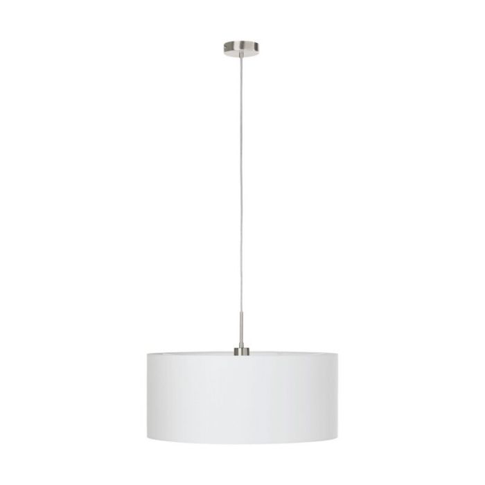 Witte moderne hanglamp stof, Abano