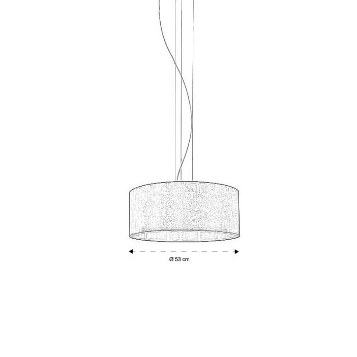 Gouden moderne hanglamp stof, Terme