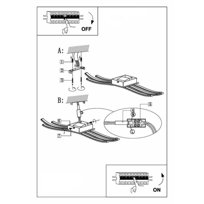 Chromen moderne plafondlamp kunststof, Therese, 26W, 3000K LED