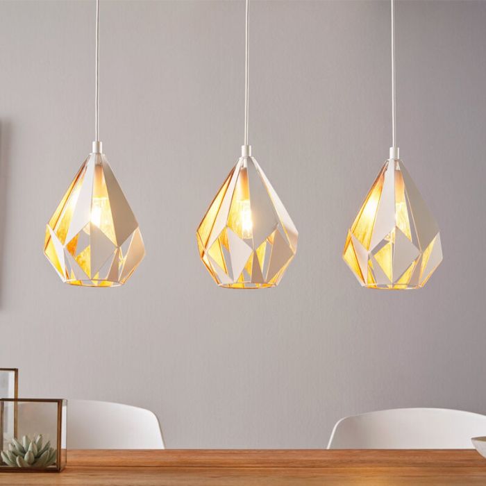 Witte design hanglamp metaal, Acri