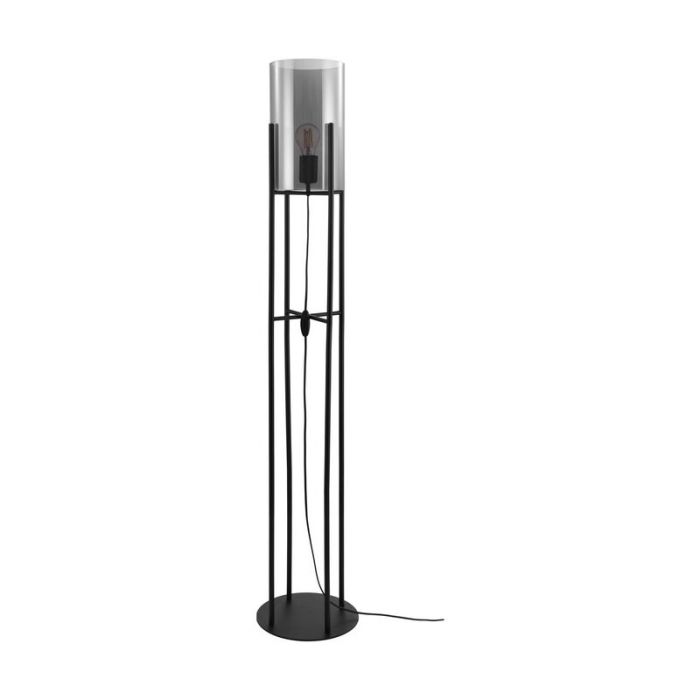 Zwarte retro vloerlamp, Patty, staal