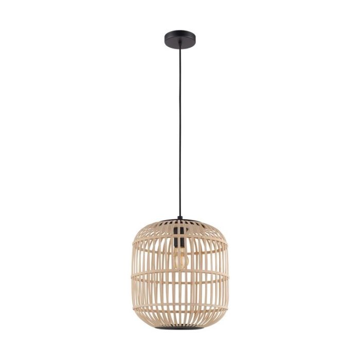 Landelijke hanglamp hout, Ankie