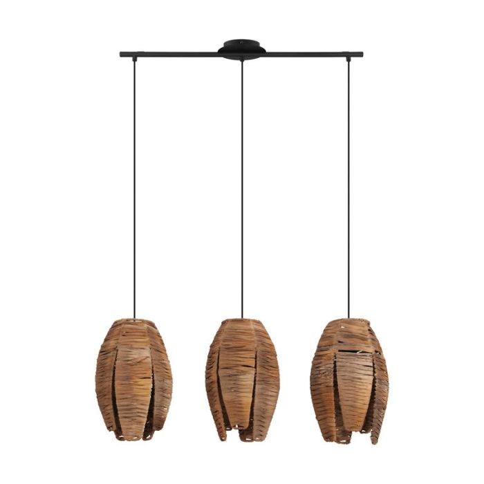 Houten hanglamp bruin, Joyca